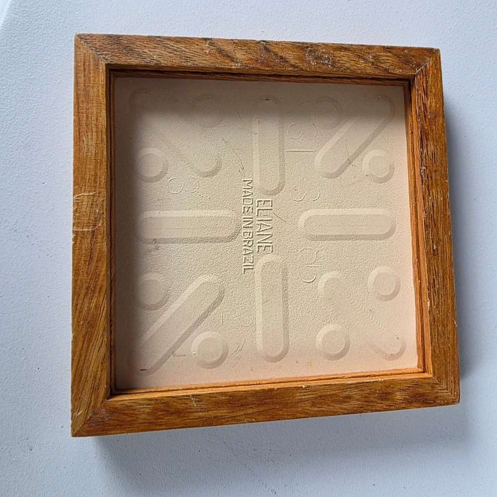 Vtg Cottagecore Tile Trivet Best Kind of Love is Homemade Chicken Wood 6